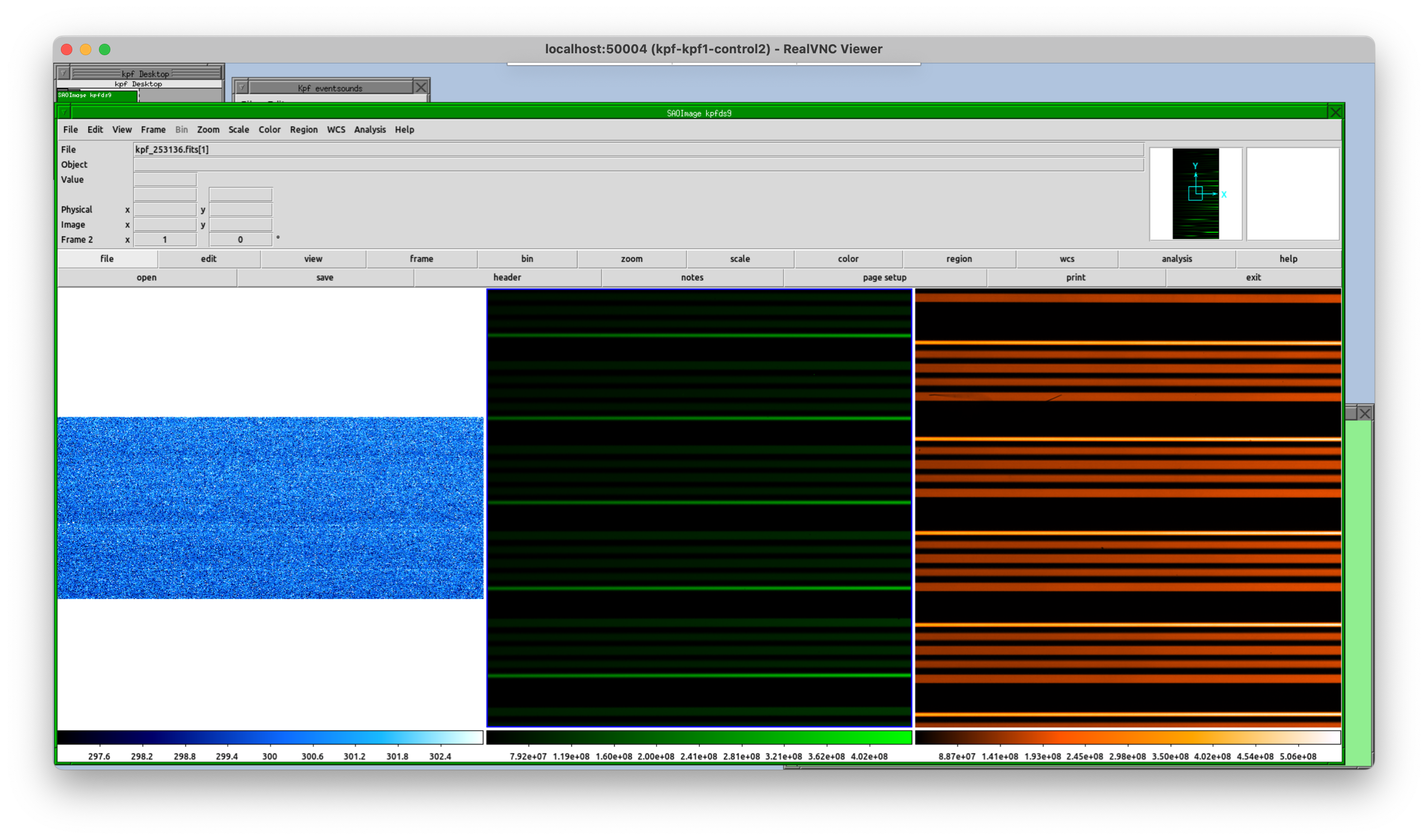 A screenshot of the control2 VNC